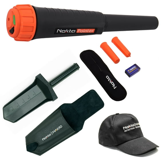Nokta Pointer Waterproof Pinpointer Metal Detector with Digger & Cap