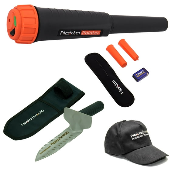 Nokta Pointer Waterproof Pinpointer Metal Detector with Digger & Cap