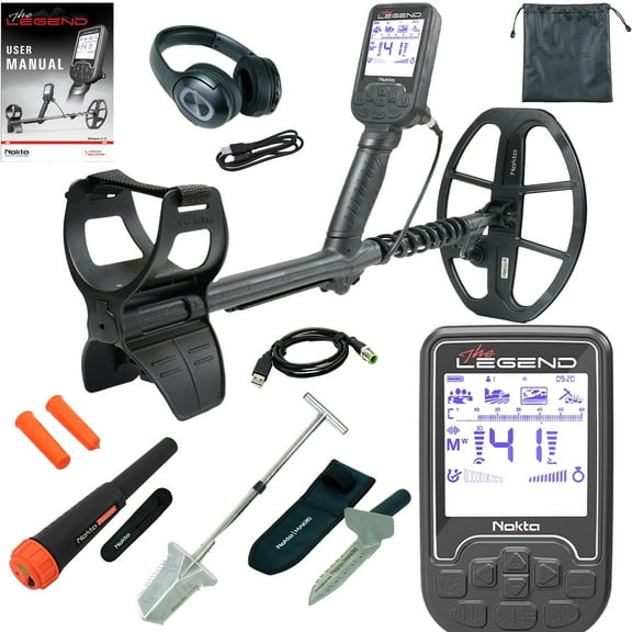 Nokta The Legend WHP w/LG30 Coil w/ Nokta Pinpointer, Shovel and Digger