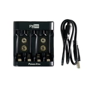 Nokta AC & Car Charger and 4x AA Rechargeable Batteries Kit for Impact, Racer 2, Gold Racer Metal Detectors