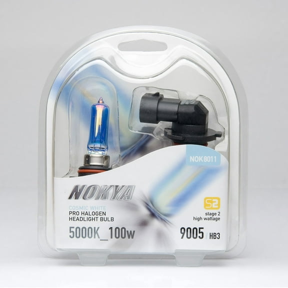 Nokya 9005 (HB3) Cosmic White Pro Halogen 5000K Headlight / Fog Light Car Light Bulb Replacement One Pair NOK8011