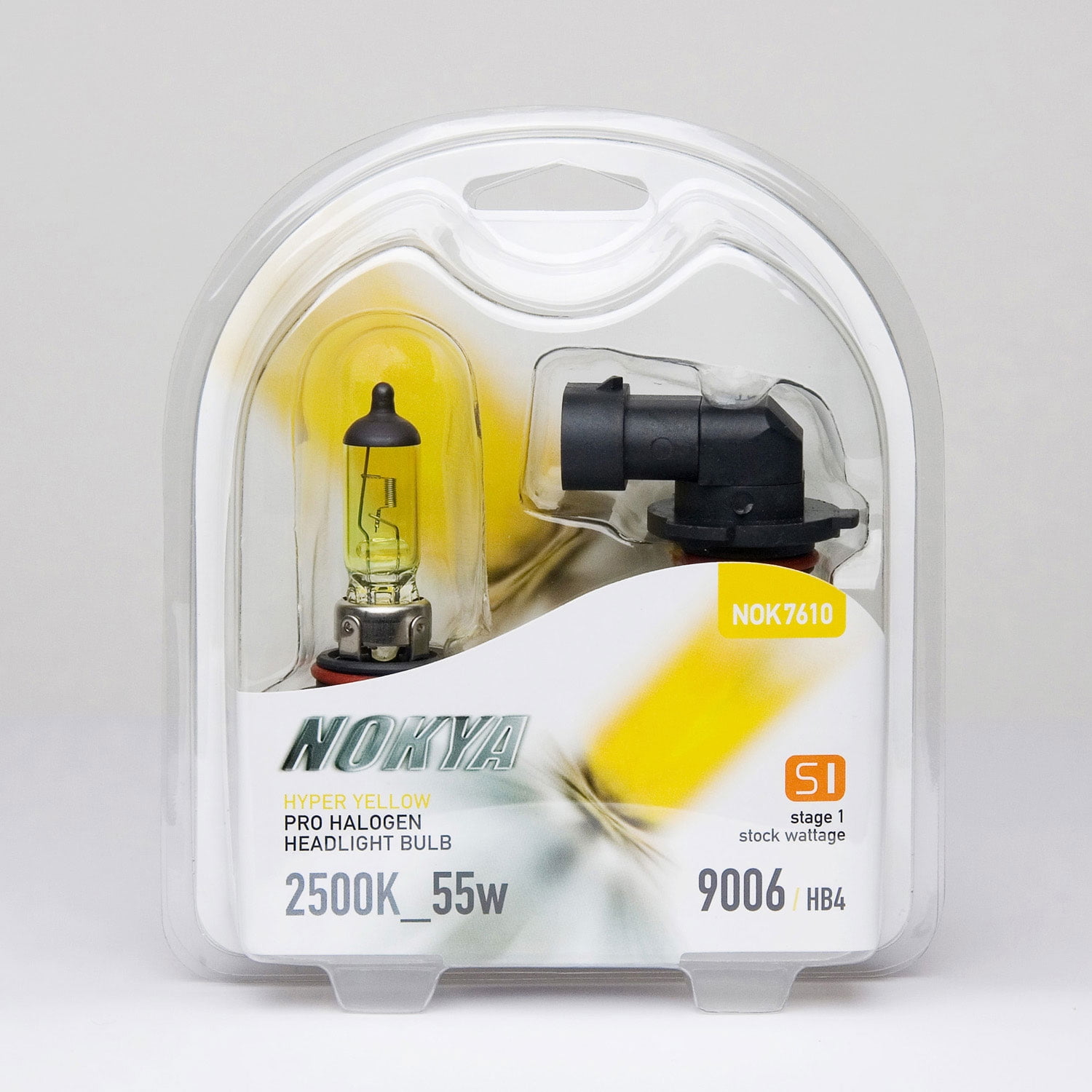 Nokya 9006 (HB4) Hyper Yellow Pro Halogen 2500K Stage 1 Headlight / Fog