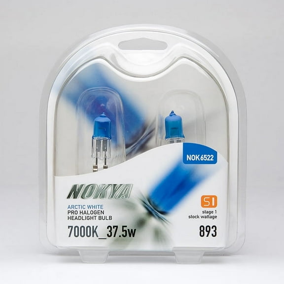 Nokya Arctic White Pro Halogen Headlight Bulbs 7000K 893 37.5W 12V - NOK6522