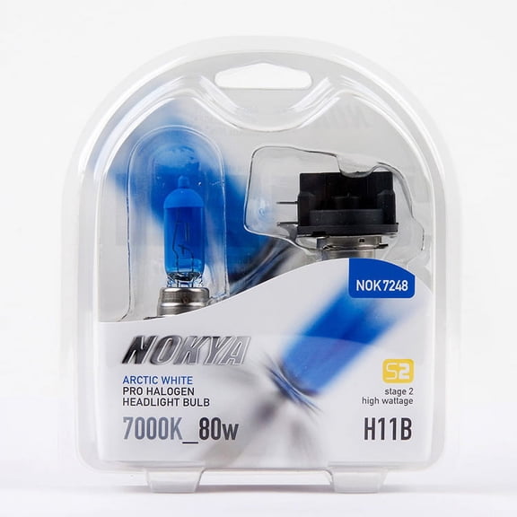 Nokya Arctic White Pro Halogen High Wattage Headlight Bulbs 7000K H11B 80W 12V - NOK7248