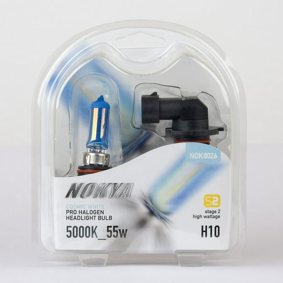 Nokya H10 (9145) Cosmic White Pro Halogen 5000K Headlight / Fog Light Car Light Bulb Replacement One Pair NOK8026