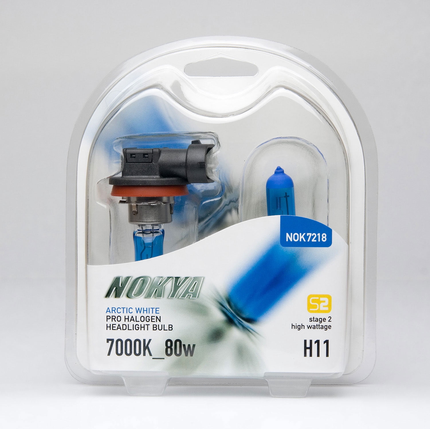 Nokya Arctic White 7000K Stage 1 Halogen Bulb H11b 55W