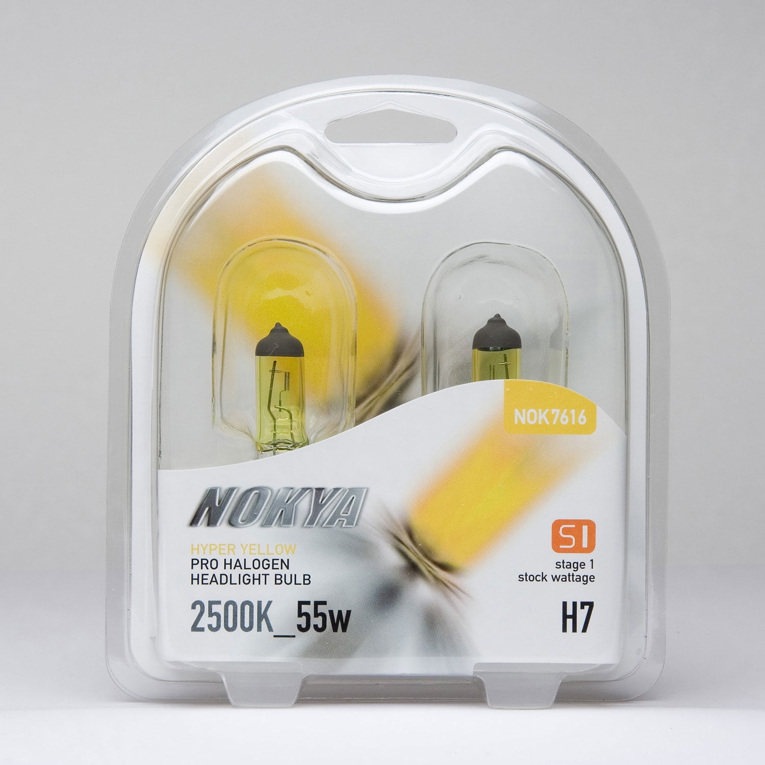 Nokya Hyper Yellow 2500K Stage 1 Halogen Bulb H2 55W