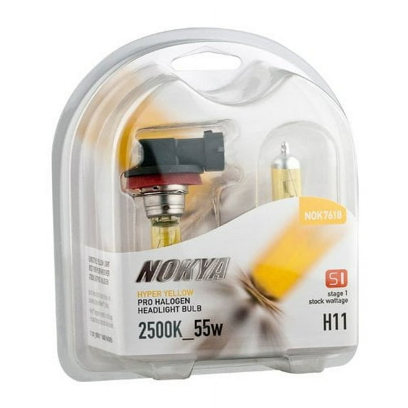Nokya H8 Headlight Bulbs - Hyper Yellow 2500K 35W (Stage 1)