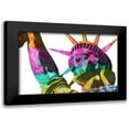thumbnail image 1 of Nola 14x11 Black Modern Framed Museum Art Print Titled - Liberty Tie Dye II, 1 of 5