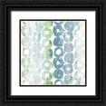 thumbnail image 1 of Nola 20x20 Black Ornate Wood Framed with Double Matting Museum Art Print Titled - Round Brush IV, 1 of 4