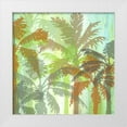 thumbnail image 1 of Nola 26x26 White Modern Wood Framed Museum Art Print Titled - Palm Shadows I, 1 of 4