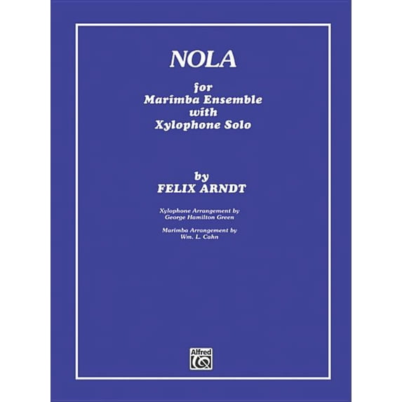 Nola: For Marimba Ensemble with Xylophone Solo (5 Players), Parts (Paperback)