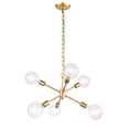 thumbnail image 1 of Nolan 6 light Brass pendant, 1 of 5