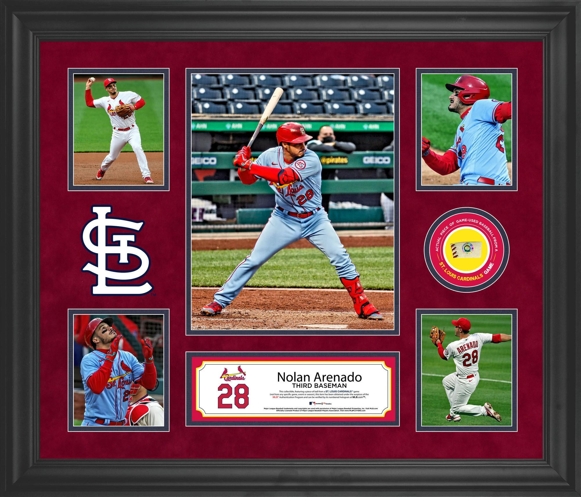 Nolan Arenado St. Louis Cardinals Framed 5-Photo Collage with a Piece of Game-Used Ball - Fanatics Authentic Certified
