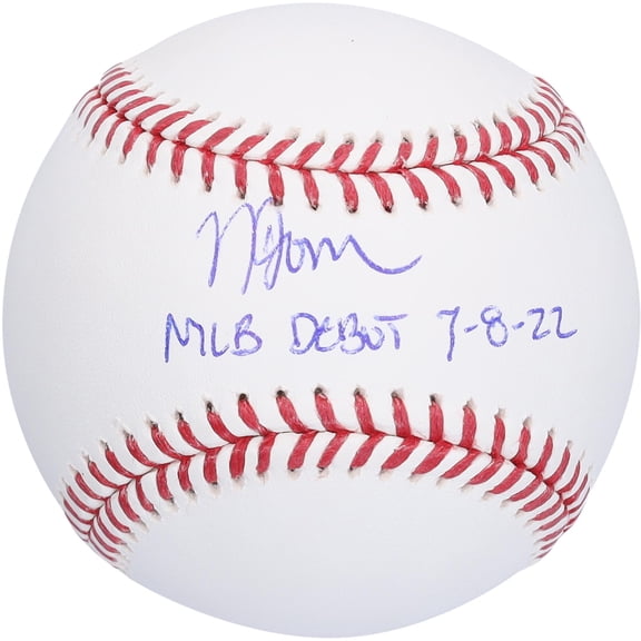 Nolan Jones Colorado Rockies Autographed Baseball with "MLB Debut 7/8/22" Inscription - Fanatics Authentic Certified