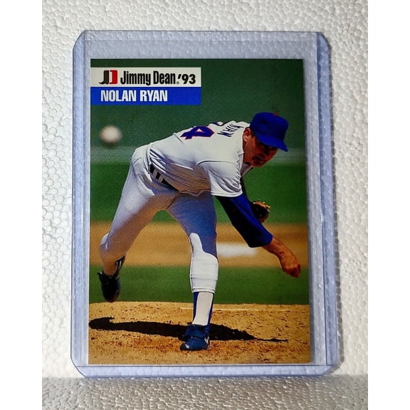 Nolan Ryan 1993 Jimmy Dean MLB #16 Baseball Card Texas Rangers