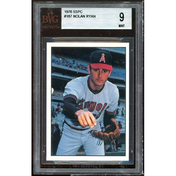 Nolan Ryan Card 1976 SSPC #187 BGS 9 (8.5 9 9 9)