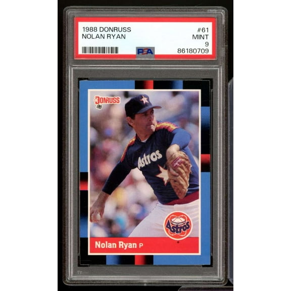 Nolan Ryan Card 1988 Donruss #61 PSA 9