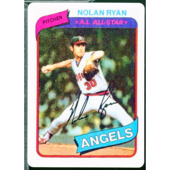 Nolan Ryan Porcelain Card Collection #10 1980 Topps #580