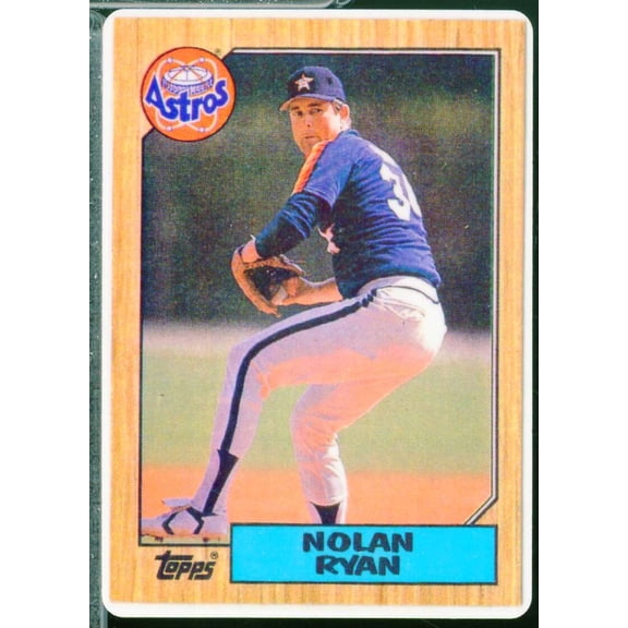 Nolan Ryan Porcelain Card Collection #17 1987 Topps #757