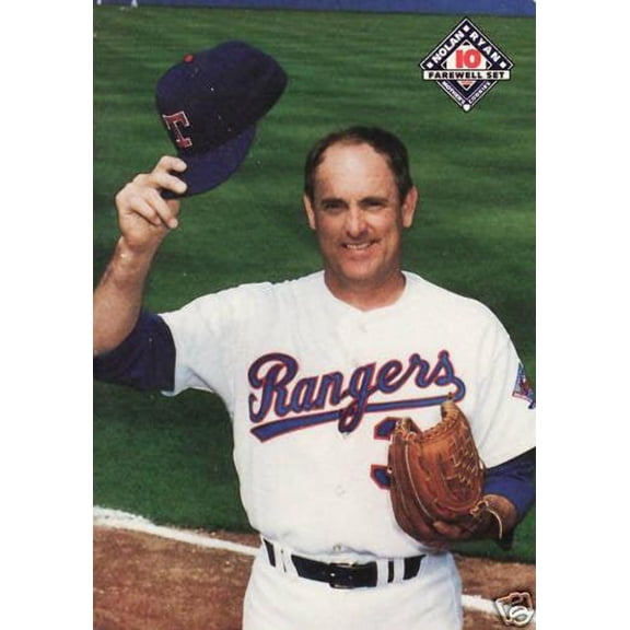Nolan Ryan Texas Rangers 1993 Mothers Cookies Farewell card