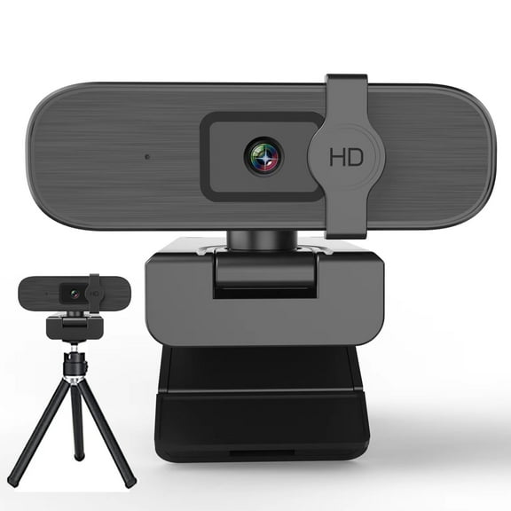 Nolansend 4K Webcam for PC, With Privacy Cover, White Balance, Webcam with Microphone, Plug & Play, 4K Web Camera for Laptop/Desktop, Video Calling,Conferencing