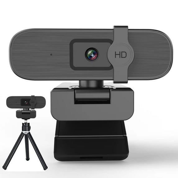 Nolansend 4K Webcam for PC, With Privacy Cover, White Balance, Webcam with Microphone, Plug & Play, 4K Web Camera for Laptop/Desktop, Video Calling,Conferencing