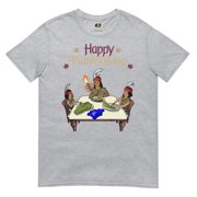 Graphic Jaw Noles Thanksgiving Feast T-shirt | Sport Gray, XX-Large