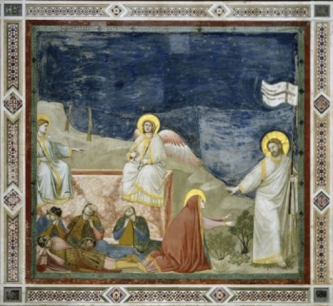 Noli me Tangere Giotto di Bondone (c 1266-1337 Florentine) Fresco Arena Chapel Cappella degli Scrovegni Padua Canvas Art - Giotto di Bondone (24 x 36)