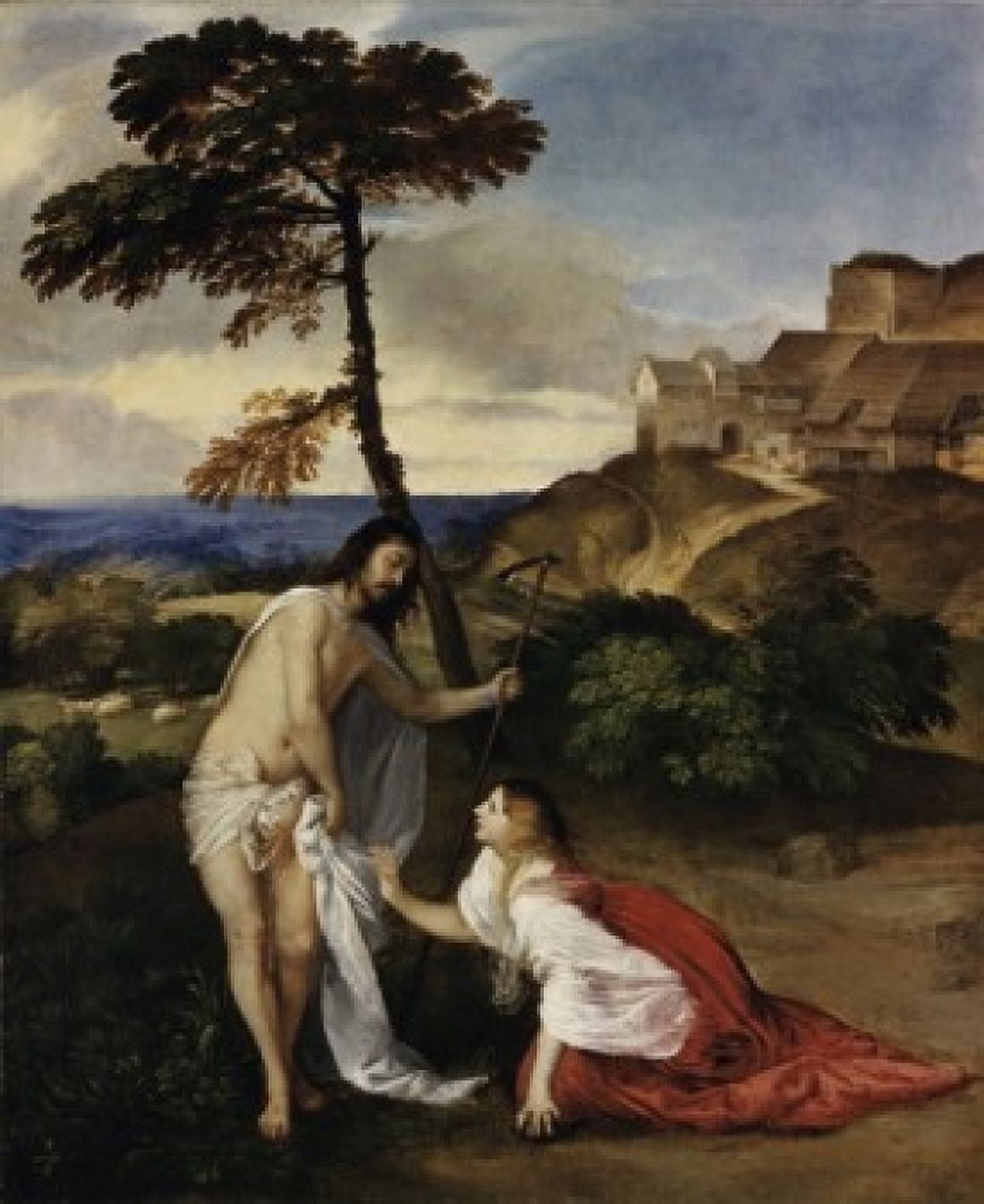 Noli me Tangere ca 1512 Titian (ca1485-1576 Italian) Oil on canvas National Gallery London England Canvas Art - Titian (24 x 36)