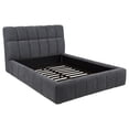 thumbnail image 1 of Nollet 48-inch Upholstered Queen Panel Platform Bed Grey, 1 of 9