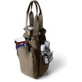 thumbnail image 1 of Nollia Taupe Quilted Nylon Water Bottle Holder Sling Bag | Reusable Bottle Carrier Bag with Adjustable Strap | Hand-Free with Card Slot and Phone Pocket | Perfect for Hiking, Walking, Outdoor Travel, 1 of 6