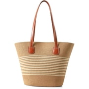 Nollia Straw Bags For Women | Travel Straw Totes Bag, Summer Woven Handmade, Shoulder Bag Handbag