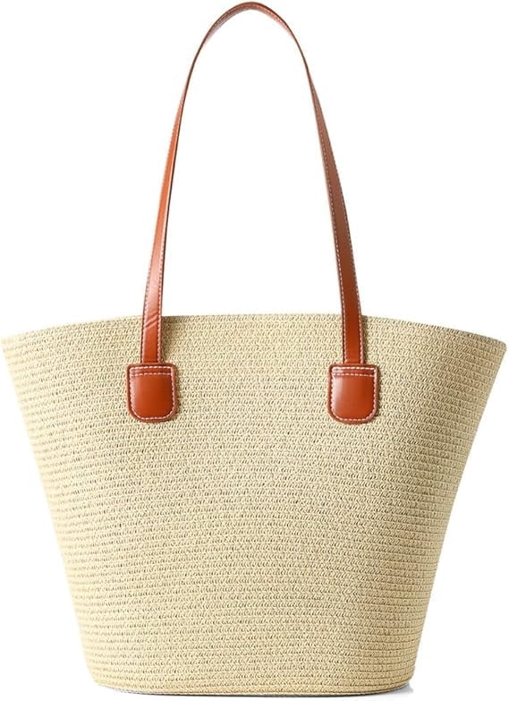 Nollia Straw Bags For Women | Travel Straw Totes Bag, Summer Woven Handmade, Shoulder Bag Handbag
