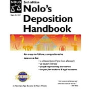 Pre-Owned Nolo's Deposition Handbook (Paperback) 9780873377669