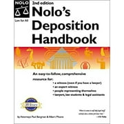 Pre-Owned Nolo's Deposition Handbook (2nd Edition) (Paperback) 0873377664 9780873377669