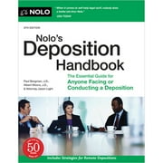 Pre-Owned Nolo's Deposition Handbook: The Essential Guide for Anyone Facing or Conducting a Deposition (Paperback) 141332987X 9781413329872