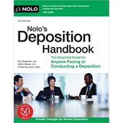Pre-Owned Nolo's Deposition Handbook: The Essential Guide for Anyone Facing or Conducting a Deposition (Paperback) 141332987X 9781413329872