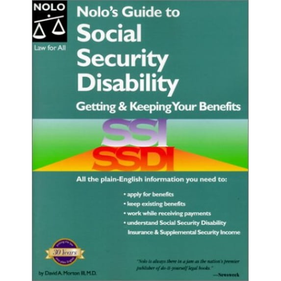 Pre-Owned Nolo's Guide to Social Security Disability: Getting & Keeping Your Benefits (Nolo's Guide to Social Security Disability, 1st ed) Paperback
