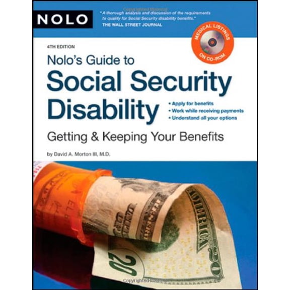 Pre-Owned Nolo's Guide to Social Security Disability: Getting & Keeping Your Benefits [With CDROM] (Paperback) 1413307647 9781413307641