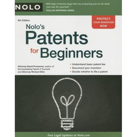 Pre-Owned Nolo's Patents for Beginners (Paperback) 1413310249 9781413310245