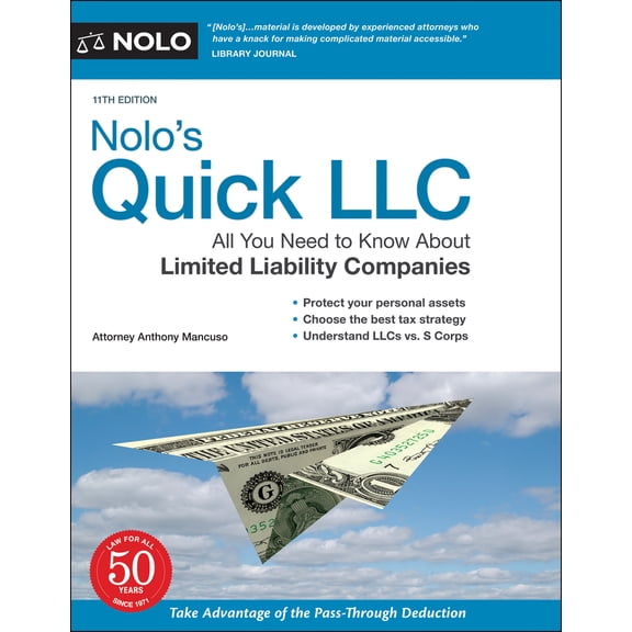 Pre-Owned Nolo's Quick LLC: All You Need to Know about Limited Liability Companies (Paperback) 1413328288 9781413328288