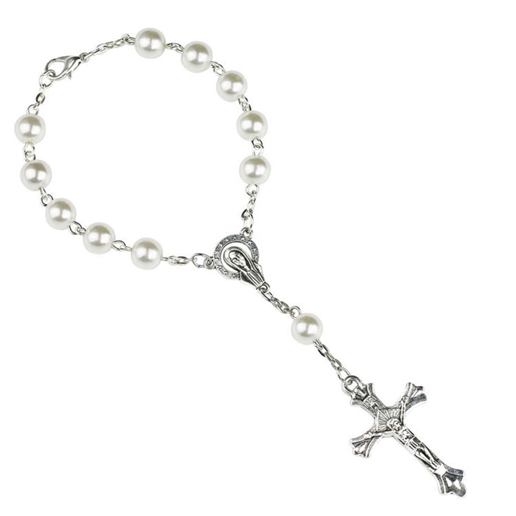 Stainless Steel Jewelry PLITI Godmother Goddaughter Bracelet - Religious Baptism Gift Jewelry Adjustable Religious Gift