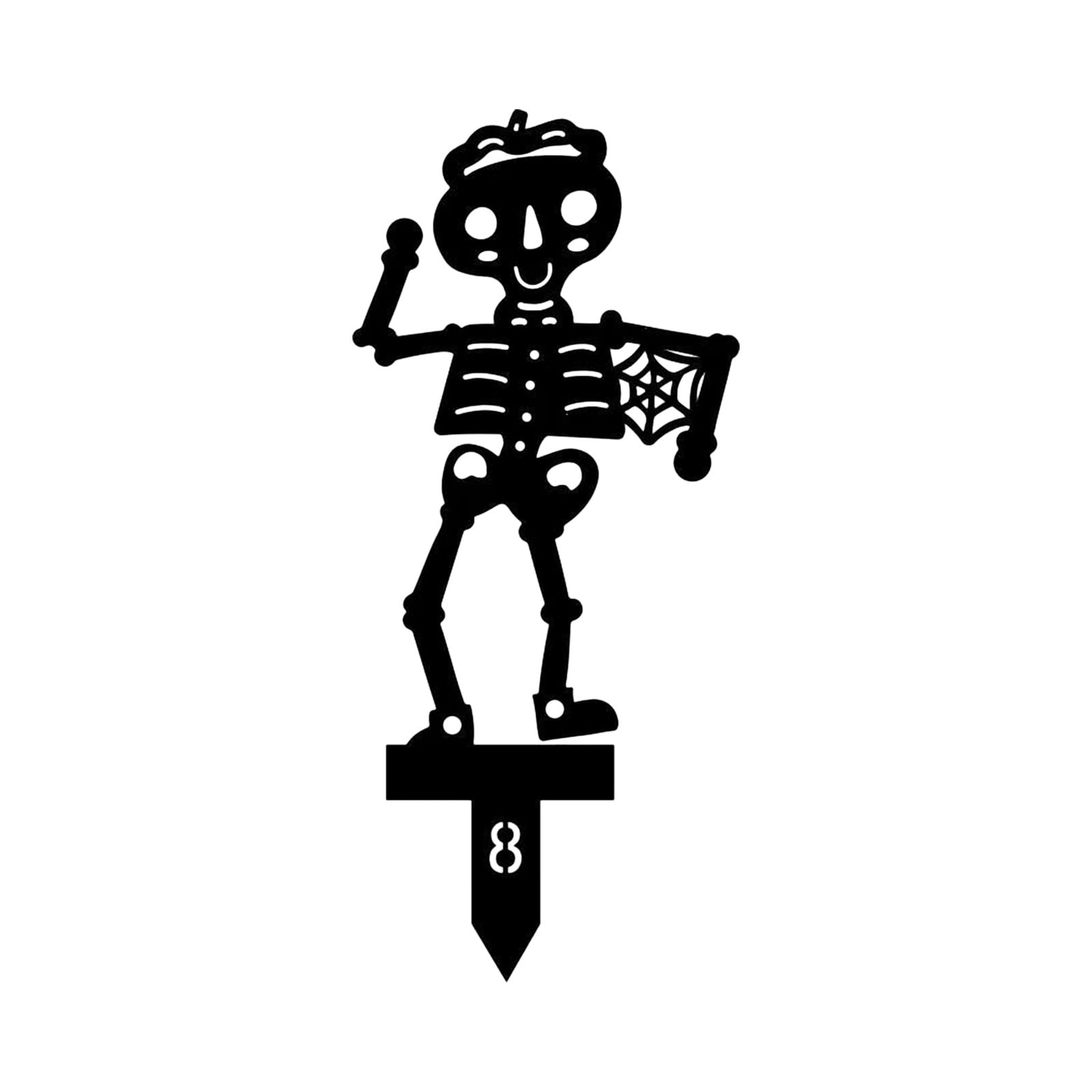 Nololo Dfdfd Skeleton Ground Insertion Acrylic Dancing Skeleton Garden ...