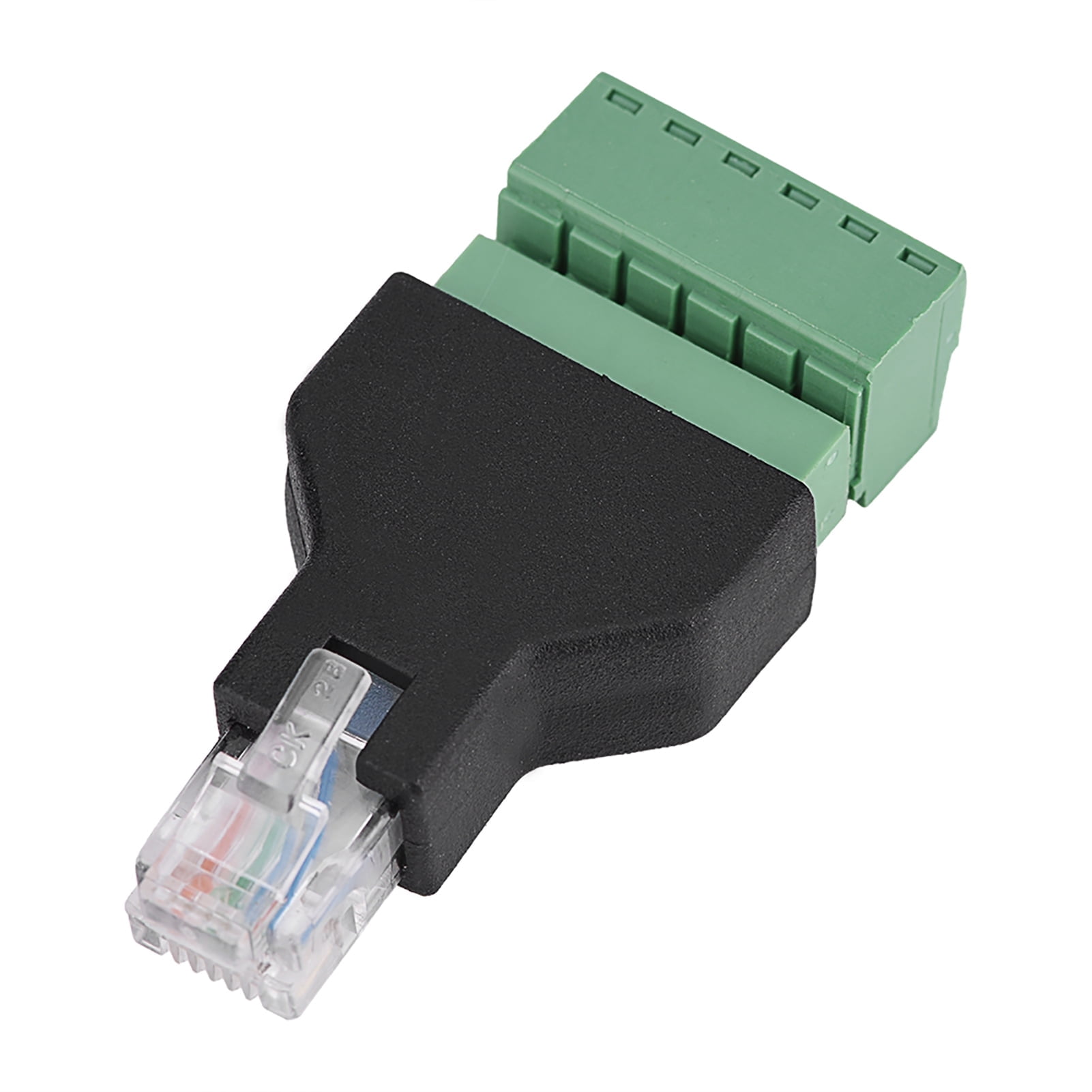 Conector Rj12 Nololo Emoshayoga RJ12 6P6C Macho a 6 Pines Terminales de Tornillo ...