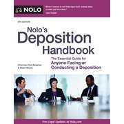 Pre-Owned Nolo's Deposition Handbook: The Essential Guide for Anyone Facing or Conducting a Deposition (Paperback) 1413320597 9781413320596