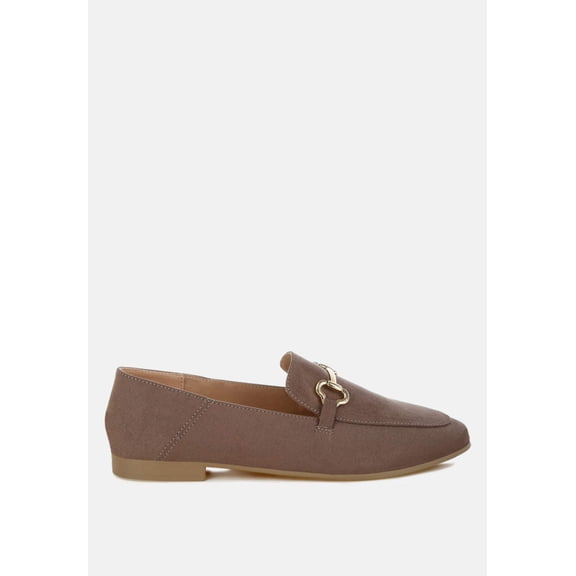 Noltas Horsebit Embellished Flat Loafers