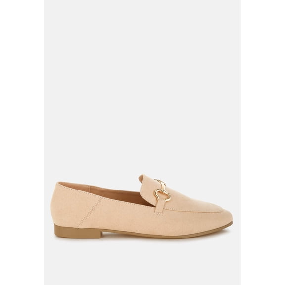 Noltas Horsebit Embellished Flat Loafers