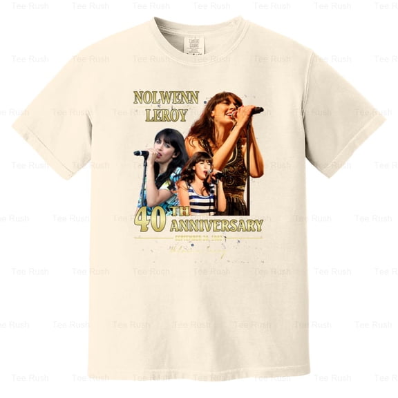 Nolwenn Leroy French Singer Songwriter 45th Anniversary Bretonne Fan, Comfort Color T-Shirt Unisex, up to 4XL