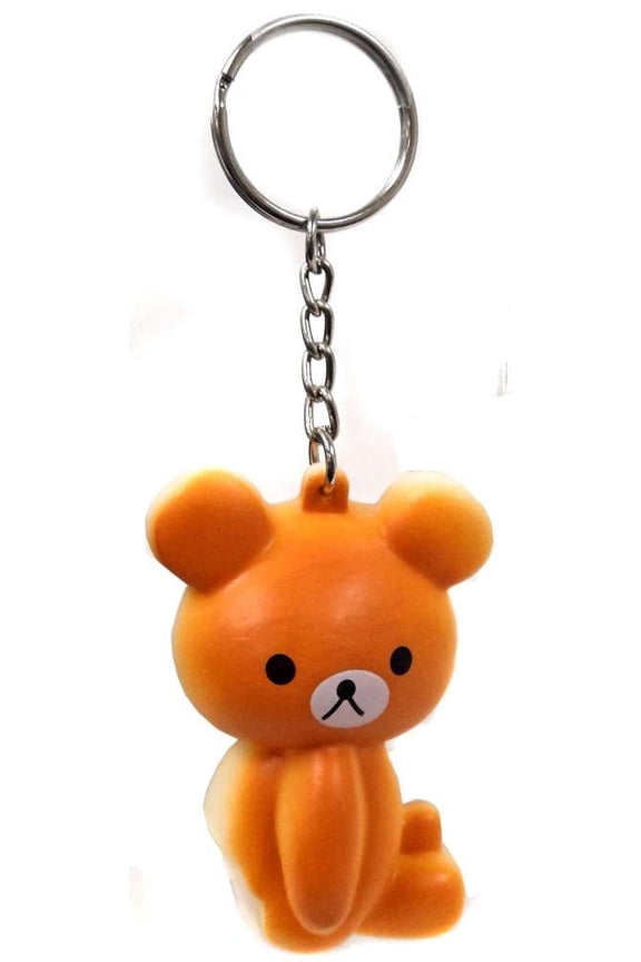 Nom!Nom!Nom! Squizzy Squishies Brown Bear Keychain
